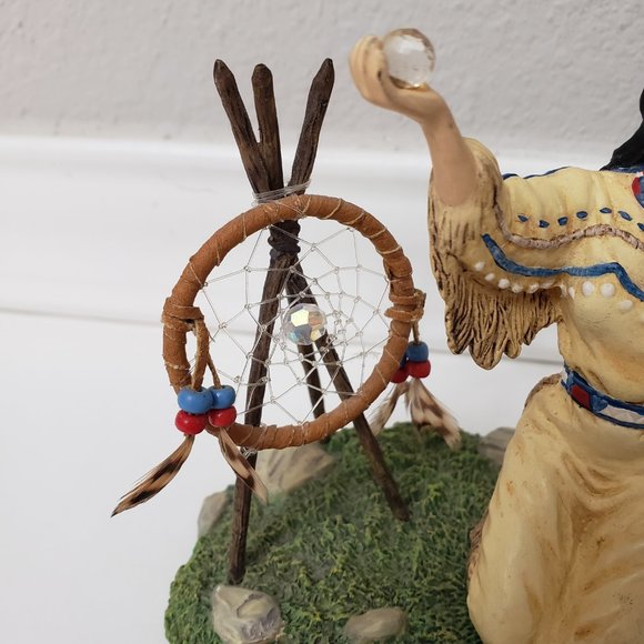 Hamilton Collection Maiden's Dream Native American Figurine Mystical Dreams 1999 - Picture 3 of 10